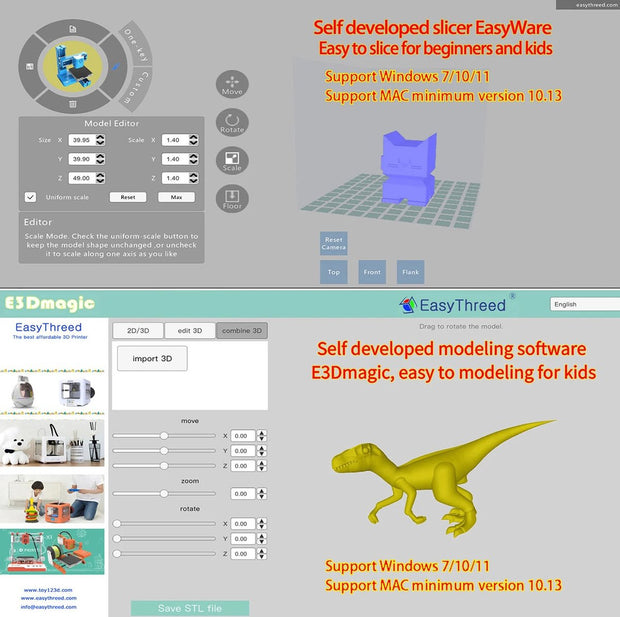 Mini 3D Printer - 3D-Printers - Printer - Mini Printer - Inclusief Software -