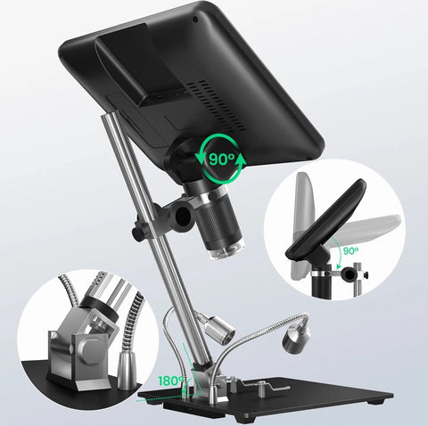 Andonstar AD210 digitale microscoop - 10,1 Inch - LCD scherm - 50-1600X vergroting - Led-invullicht