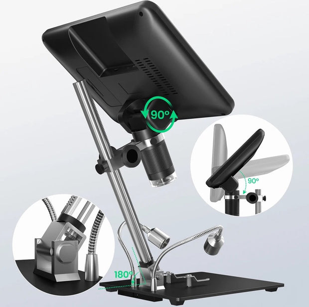 Andonstar AD210 digitale microscoop - 10,1 Inch - LCD scherm - 50-1600X vergroting - Led-invullicht