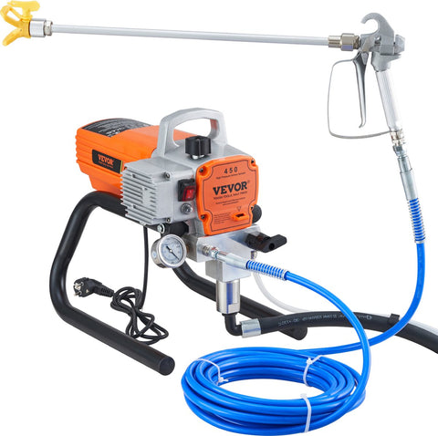 Hogedruk Verfspuit - voor Huismeubilair - Tuinmeubilair - Garagedeuren - 1800W - 3000PSI - Vermogen Tot1,8L/min - Oranje