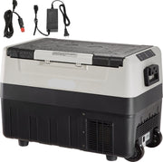 Mini Koelkast - 45L - Auto Koelkast - Camping Koelkast - 2 in 1 - Dubbele Zone - 100/240V - 12V Auto Stekker - Grijs