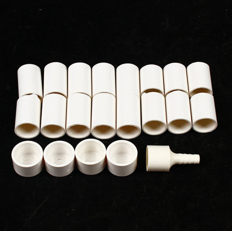 Kweekbak - Hydrocultuur Set - Kweektafel op Poten - Duurzaam - Licht Gewicht - Hydroponic Systeem - 2 Lagen - 72 Gaten - 98x55x72 CM - Wit