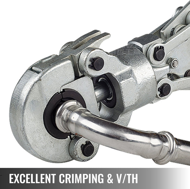 Hydraulische Krimptang - 6T - V12-28mm - TH16-32mm - V-vormige - TH-vormige Pijptang - Bekken 360° Draaibaar - Geschikt voor Samengestelde Buizen PEX PE-X PB-buizen