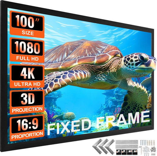 Thuisbioscoop Set - Projector met Beamer Scherm - Draagbare Beamer voor Indoor en Outdoor