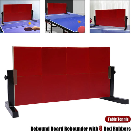 Tafeltennis Rebound Bord - Rebounder - 66x33 cm - Tafeltennis Rebound Board - Ping-Pong Training Staande Tafeluitrusting - Voor Thuis Indoor Outdoor