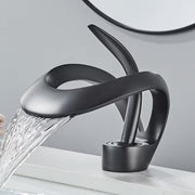 Luxe wastafelkraan - Gootsteen kraan - Waterval kraan - Kraan - Mengkraan - Zwart