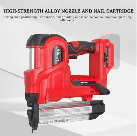Nietmachine op accu - Nailgun - Nagelpistool - Inclusief 1 x 21 volt accu - Snoerloos - Comfortabele grip