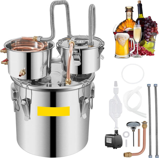 Alcohol destileerder - Destilatie Apparaat - Destilatie Set - Alcohol destileerder Set - Alcohol destileer - Destilator - 20L - Beginner Set