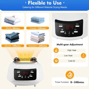 Elektrische Wasdroger - Smart Droogrek - Hangende Kleding Droger - Droger Voor Kledingkast - Warme Lucht Droger