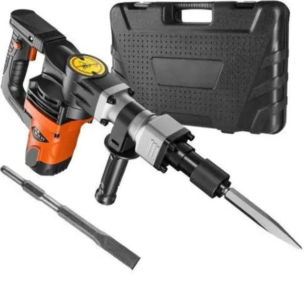 Sloophamer EX7 - Professionele Breekhamer - 1400W - 2900Bpm - Lichtgewicht - Schokabsorberend - Ergonomisch Ontwerp - Incl koffer en twee beitels