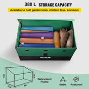 Tuinkist - Kussenbox - Weerbestendig - Waterdicht - 565L - 155cm x 63cm x 75cm x 52 cm - Groen