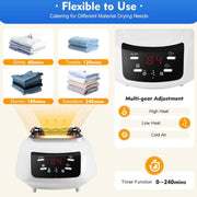 Elektrische Wasdroger - Smart Droogrek - Hangende Kleding Droger - Droger Voor Kledingkast - Warme Lucht Droger