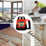 Laser - Afstandmeter - Bouwlaser - Lijnlaser - Rotatielaser - Zelfnivellerende Laser - 360° Rotatiescannen - 500 M - Groene Laser - Incl. Statief - Roodmodel