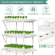 Kweektafel -108 gaten - Kweekbak - Moestuinbak op Poten - kweektafels - Hydrocultuursysteem - Moestuintafel - Optimaliseert Water- en Voedingsbeheer - Gebruiksgemak - Wit