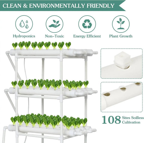 Kweektafel -108 gaten - Kweekbak - Moestuinbak op Poten - kweektafels - Hydrocultuursysteem - Moestuintafel - Optimaliseert Water- en Voedingsbeheer - Gebruiksgemak - Wit