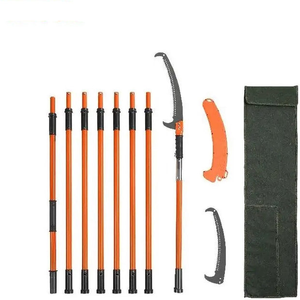 Telescopische Snoeizaag - Uitschuifbare Boomsnoeier - Handzaag voor Hoge Takken - 2,24 tot 8,24 m Bereik - Inclusief Opbergtas