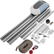 Garagedeur Opener - AC-Motor - 1000N Kracht - 2 Stuks Dual-channel Draadloze Afstandsbediening - <60 dB Geluid - Minimale 15 m² Toepasbare Oppervlakte - Zilver
