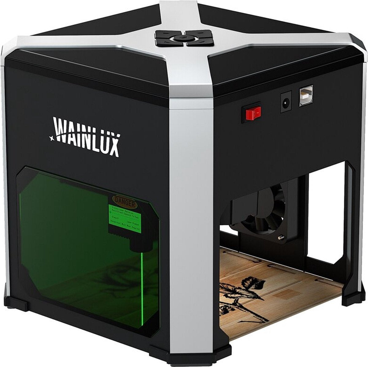 Laser Graveermachine - Laser Cutter Bluetooth Bestuurbaar - Graveermachine Makkelijk te Installeren - Zwart