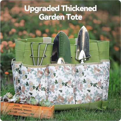Tuingereedshapset – tuingereedschap – garden tools set – gardening set – duurzaam - 9-delige - Groen