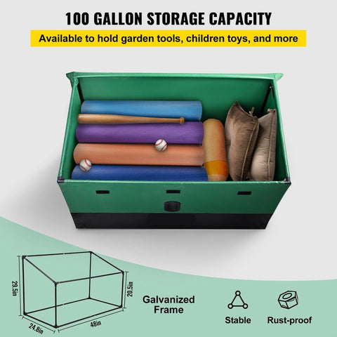 Opbergdoos - Patio Deck Box - Tuin - 147 x 86 x 108 cm - 870 Liter - Opberghok - opslag tuin - XL