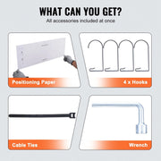 Opbergplank - Opbergplank Set van 2 - Garage Opberging - 0.6x1.2M