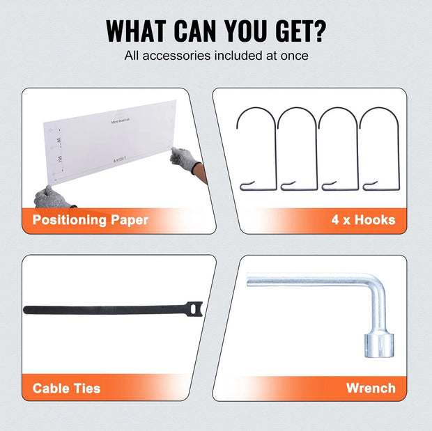 Opbergplank - Opbergplank Set van 2 - Garage Opberging - 0.6x1.2M