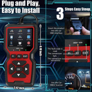 OBD Scanner - OBD2 - Auto Scanner - Auto uitlezen - Diagnose Apparatuur voor Auto's - Motorstoring - NL Taal - Storing Verwijderen - Zwart