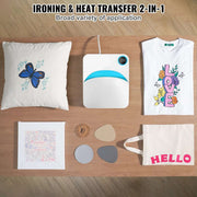 9x9 Draagbare Warmte Persmachine - Warmtepers Machine - Transferpers - Heat Press Machine - Sublimatie Overdracht - HTV Vinyl Transfer - Uniforme Verwarming & Timer - Veiligheidsbasis - Ideaal Voor T-Shirts - Tassen & Houtproducten