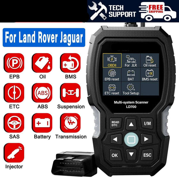 OBD2 Scanner - Diagnosecomputer - Diagnose Auto - Storing Verwijderen - Uitleesapparatuur Auto - Diagnosetool voor alle systemen ABS EPB TPMS DPF - Zwart