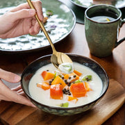 Vancasso Serviesset Groen 48 stuks - Met Mok - Glazuur porseleinen Serviesset - Tafelgerei - Chique Serviesset - Groen