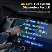 OBD2 Scanner - Diagnosecomputer - Diagnose Auto - Storing Verwijderen - Uitleesapparatuur Auto - Diagnosetool voor alle systemen ABS EPB TPMS DPF - Zwart