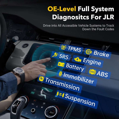 OBD2 Scanner - Diagnosecomputer - Diagnose Auto - Storing Verwijderen - Uitleesapparatuur Auto - Diagnosetool voor alle systemen ABS EPB TPMS DPF - Zwart