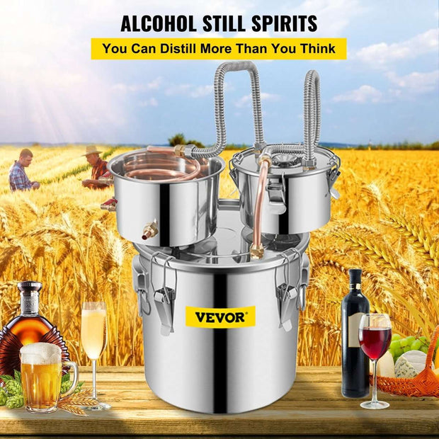 Alcohol destileerder - Destilatie Apparaat - Destilatie Set - Alcohol destileerder Set - Alcohol destileer - Destilator - 20L - Beginner Set