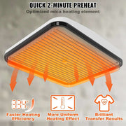 9x9 Draagbare Warmte Persmachine - Warmtepers Machine - Transferpers - Heat Press Machine - Sublimatie Overdracht - HTV Vinyl Transfer - Uniforme Verwarming & Timer - Veiligheidsbasis - Ideaal Voor T-Shirts - Tassen & Houtproducten