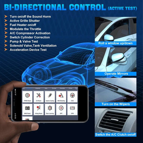 OBD2 Scanner - Diagnosecomputer - Storing Verwijderen - Uitleesapparatuur Auto - Diagnose Auto - Autodiagnosetool - ABS-ontluchtingscodelezer - Levenslange Gratis Update - Zwart