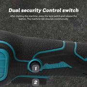 Slijpmachine - Haakse Slijper - Slijper - Elektrische Slijper - 2x Accu - Met Accessoires - Blauw