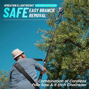 Takken Knipper - Heggen Knipper - Takken Schaar - Heggen Schaar - Met Verlengstuk - Uitschuifbaar - 2x Accu - Blauw