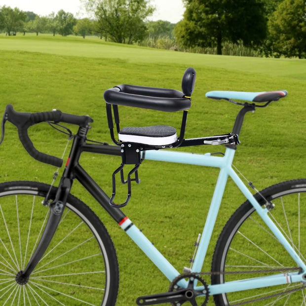 Fietsstoeltje voor Kinderen - Fietsstoeltje Achterzitje - Fietsstoeltjes - Fietsstoeltje Achter - Fietszitje - Kinderfietszitje - Babyzadel - Veiligheidsstoel - Dubbele Punt Fixatie - Verwijderbare Vangrail - Zwart
