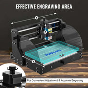 Lasergraveermachine - 3 Assen - GRBL besturing - Houtsnijder - Lasersnijmachine - 40x30x25cm