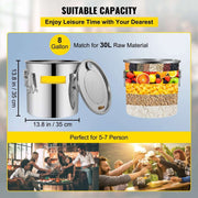 Alcohol destileerder - Destilatie Apparaat - Destilatie Set - Alcohol destileerder Set - Alcohol destileer - Destilator - 30L - Beginner Set