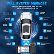OBD2 Scanner - Diagnosecomputer - Storing Verwijderen - Uitleesapparatuur Auto - Diagnose Auto - Autodiagnosetool - ABS-ontluchtingscodelezer - Levenslange Gratis Update - Zwart