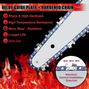 Kettingzaag - Elektrische Kettingzaag - Zaag - Elektrische Zaag - Mini Kettingzaag - Mini Elektrische Kettingzaag - Elektrisch - 2x Accu - 3000Mah - Met Accessoires