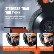 Dubbele Slijpmachine - 3-in-1 Multifunctioneel - Krachtige 50W <Otor - Borstelloos - 3 Polijst Schijven - Sieraden - 100+Accessoires - Polijsten - Slijpen