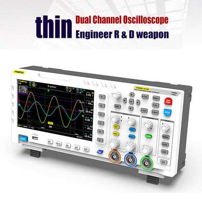 Digitale Oscilloscoop - Multimeter - Digitale Multimeter - 2 in 1 - Dual Channel - 100Mhz - 1gsa/S - 2 Ana-log - 50, 000wfm/s - 30KB - Wit - QUORE