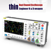 Digitale Oscilloscoop - Multimeter - Digitale Multimeter - 2 in 1 - Dual Channel - 100Mhz - 1gsa/S - 2 Ana-log - 50, 000wfm/s - 30KB - Wit