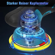 Elektrische excentrische auto polijstmachine - 21 V, inclusief polijstaccessoires - EU-versie