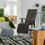 Garden chairs - Adjustable garden chairs - Adjustable garden chair - Brown - Rattan