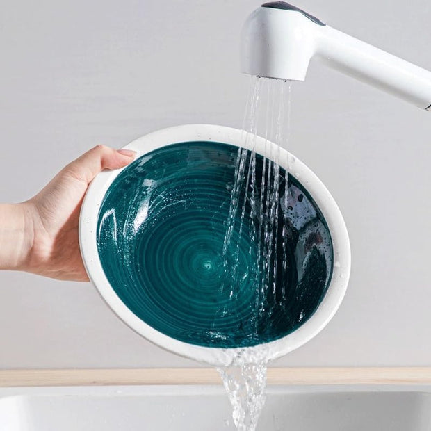 Luxe Serviesset – 32 delig – 8 persoons – Porselein - Bordenset – Dinner platen – Dessertborden - Kommen - Pastabord - Groen