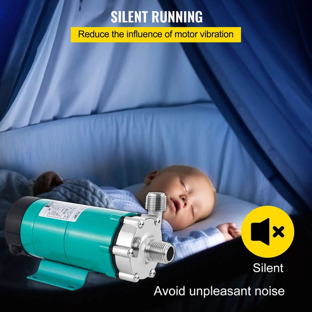 Bier - Bierpomp - Elektrisch - Stille motor -19L/min - Max Opvoerhoogte 3,4m - RVS