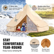 Yurt - kampeertent 2 personen - Kampeer tent - 3x3m - Bell Tent - Waterdicht